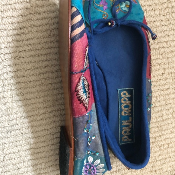 COPY - Women’s PaulRopp, Brocade multi colored ballet flats. Made in Bali. - Picture 2 of 6